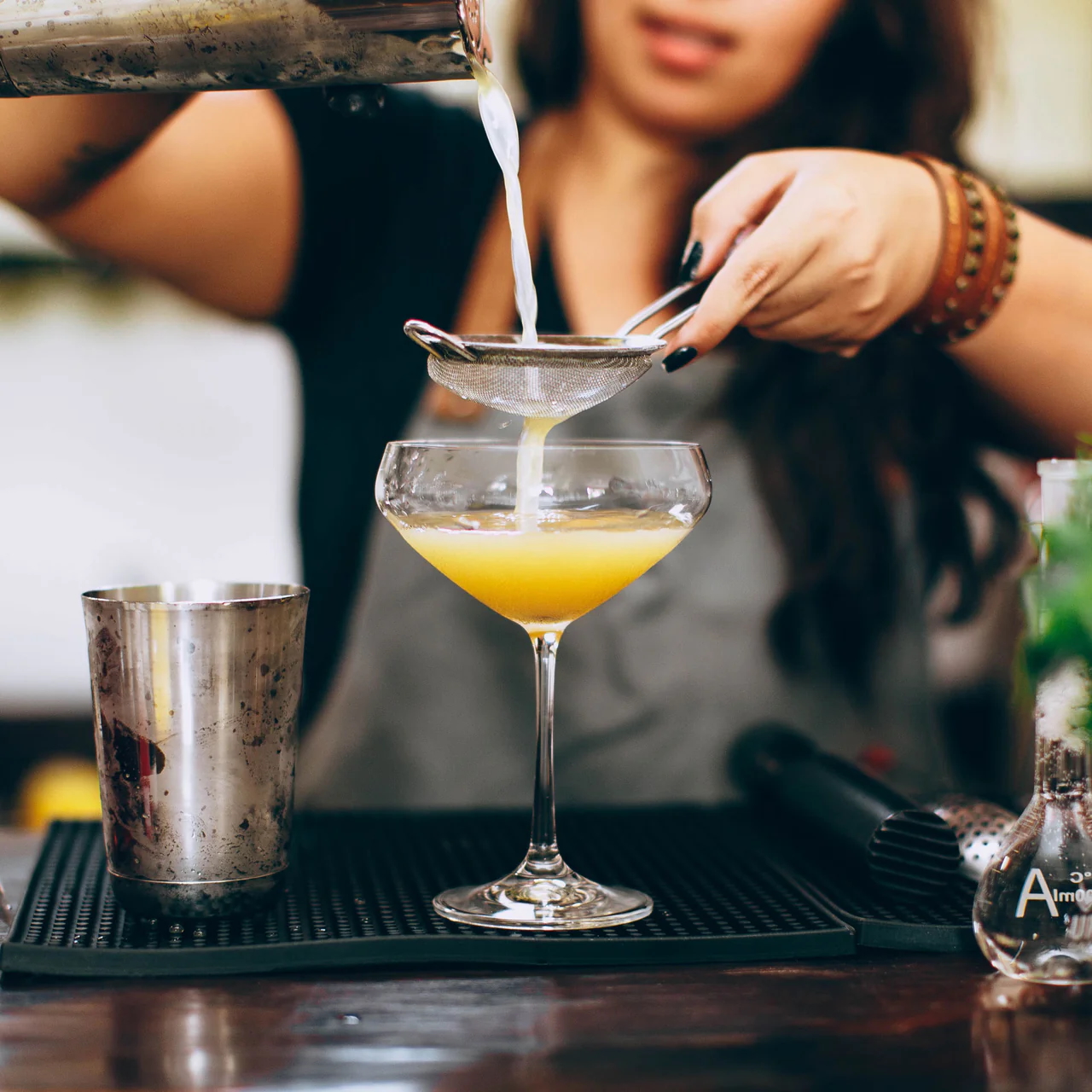 Bartender Mixing Drinks