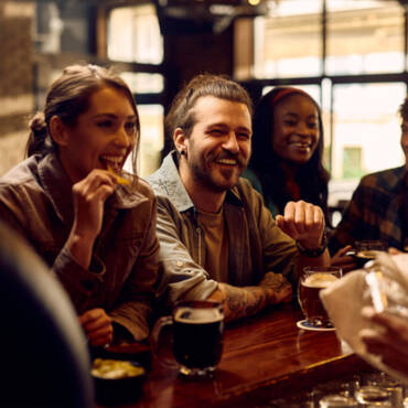 People sitting at bar